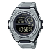Casio,Men's Watch Digital, Black Dial Silver  Stainless Steel Band, MWD-100HD-1BVDF